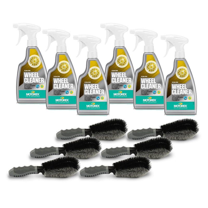 Motorex wheel clean bundle Wheel cleaner and atomiser plus Harvard wheel and tyre cleaning brushes